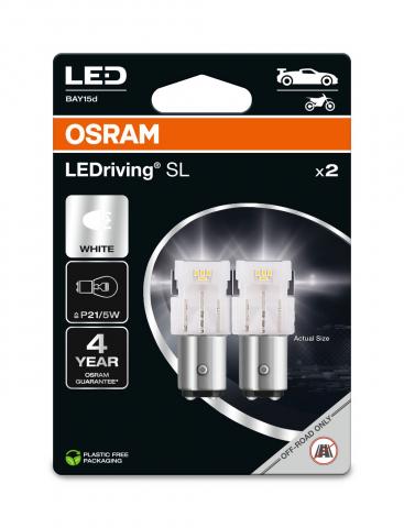 Авто крушка LED P21/5W Osram 12V BAY15d - Осветление