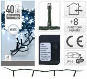 Светлинна верига 40 LED студено бяла светлина
