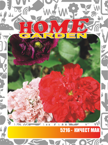 Семена за цветя HomeGarden КИЧЕСТ МАК - Семена за цветя