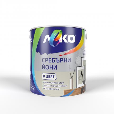 Интериорна боя Леко Сребърни йони 2.5 л олива - Интериорни бои