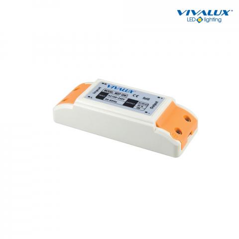 LED захранване Vivalux 12W, In100-240V, Out 12VDC-1A - Led ленти и аксесоари