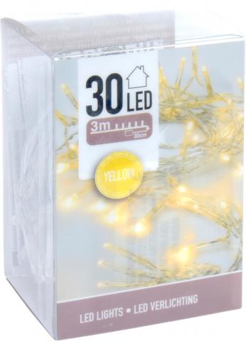 Светлинна верига 30 LED 3 м различни цветове, снимка 3 - Светеща верига