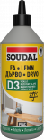 Soudal лепило за дърво D3 водоустойчиво 750гр