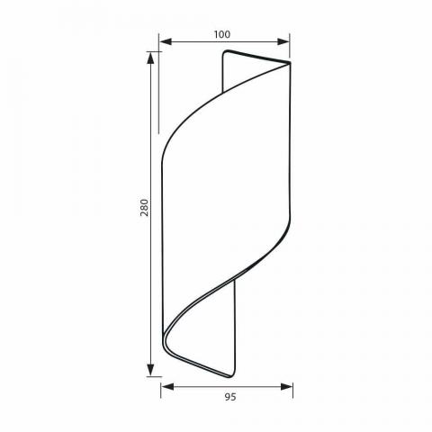 LED фасаден аплик Vivalux Apollo 230V 2x5W черно/злато, снимка 9 - Градински лампи