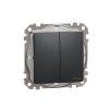 Sedna New Мех. ключ сериен, 10А 250V, IP44, антрацит