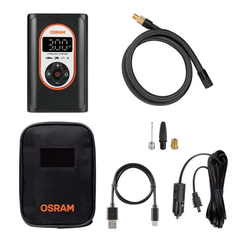 Акумулаторен компресор за гуми Osram OTIR4000 - Помпи и компресори