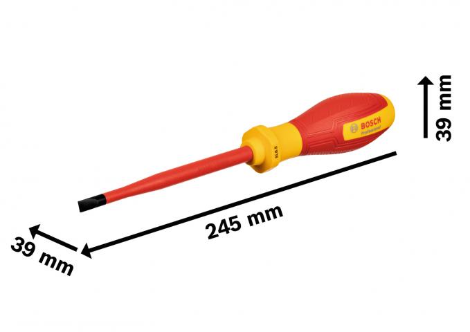 Отвертка Bosch VDE SL 6.5х125 мм, снимка 2 - Електрически