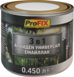 Алкиден емайллак Profix 3в1 кафяв 0.45 л