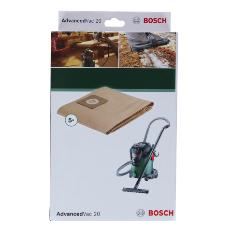Хартиени торбички за Bosch AdvancedVac 20, 5 бр., снимка 2 - Филтри и торбички
