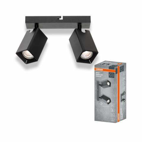 Спот двойка Osram Angular GU10 черен, снимка 3 - Спотове