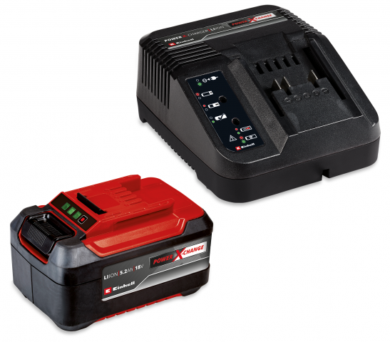 Стартов сет Einhell батерия 18 V 5.2 Ah + зарядно устройство - Батерии и зарядни устройства