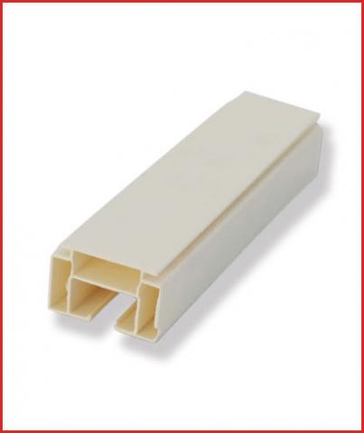 Корниз PVC 300 см бял - Пластмасови корнизи
