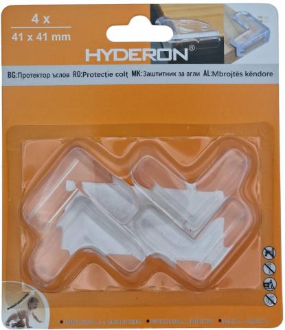 Протектор ъглов Hyderon 41*41 мм 4 бр. - Сигурност в ежедневието