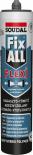 Лепило-уплътнител Fix All Flexi Soudal 280 мл бял