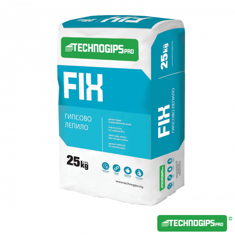 Гипсово лепило за гипсови плоскости Technogips Pro FIX 25 кг - Лепило