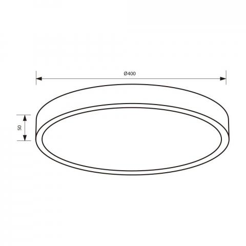 LED плафон Vivalux Luka 35 W 230 V GD CCT-switch, снимка 2 - Плафони