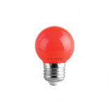 LED крушка Vivalux G45 1W E27 червенa