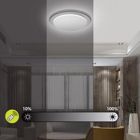 Мултифункционален LED плафон Vivalux Athena 60 W, снимка 4 - Плафониери
