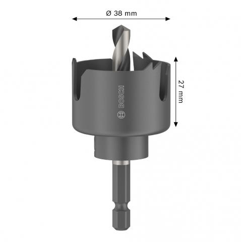 Боркорона Bosch WD 38 мм, снимка 3 - Боркорони за дърво
