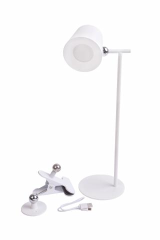 LED настолна лампа 3в1 Lightex Maze 2W CCT 180 lm димируема бяла, с USB - Лампи за бюро
