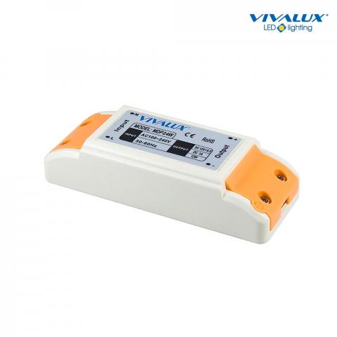 LED захранване  Vivalux 24W, In100-240V, Out 12VDC-2A - Led ленти и аксесоари