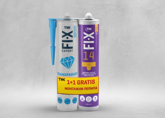 Промо пакет FIX EXPERT TRANSPARENT POWER + FIX 14 - Монтажни лепила