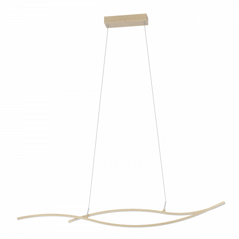 LED пендел Grisolia 20 W 2500 lm 4000K кафяв, снимка 4 - Осветителни тела