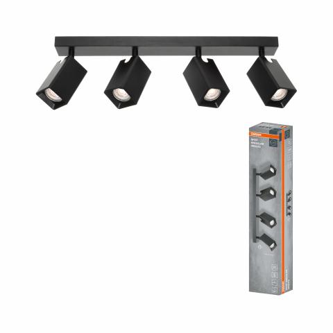 Спот четворка Osram Angular  GU10 черен, снимка 3 - Спотове