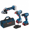 Акумулаторен комплект Bosch GSR185+GDX180+GWS180