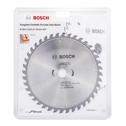 Циркулярен диск Bosch Wood 254x3.0x30 мм 40T - Циркулярни дискове