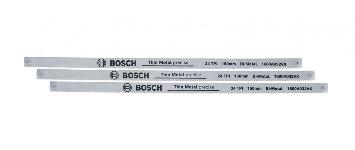 Остриета за ножовка 24 TPI Bosch 150 мм 3 бр., снимка 2 - Консумативи за триони