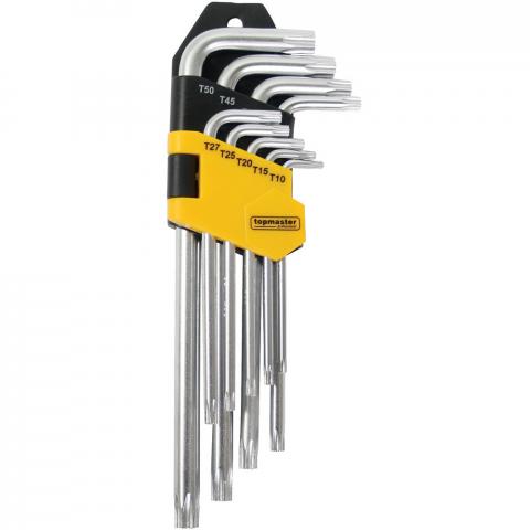 Комплект шестограми Torx Topmaster 9 бр. - Шестограми