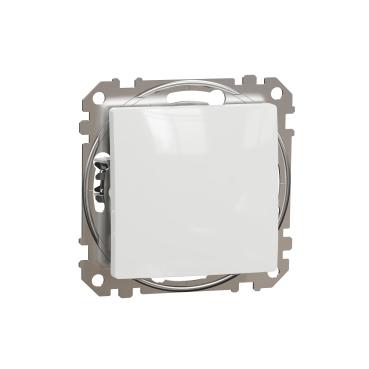 Sedna New Мех. ключ еднополюсен, 10А 250V, бял - Ключове и контакти