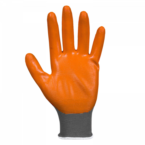 Ръкавици топени в нитрил Orange №11, снимка 2 - Ръкавици от изкуствени материи