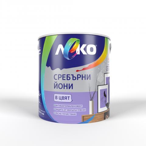 Интериорна боя Леко Сребърни йони 2.5 л зряла смокиня - Интериорни бои