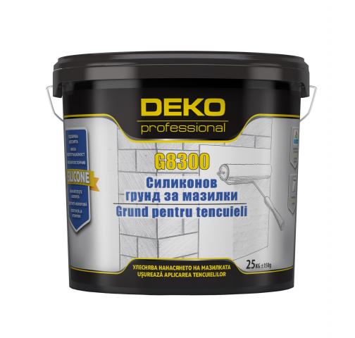 Силиконов грунд Deko Professional 25 кг прозрачен - Мазилки