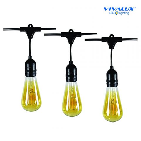 Верига за външно осветление Vivalux 5хЕ27, IP44 - Градински лампи