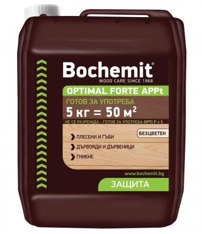 Импрегнатор Bochemit Optimal-Forte APP 5 кг безцветен - Лакове за дърво