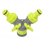 Разклонител за конектори двоен+stop 1/2-3/4 ABS Herly-s