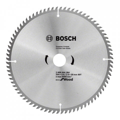 Циркулярен диск Bosch Wood 254x3.0x30 мм 80T, снимка 2 - Циркулярни дискове