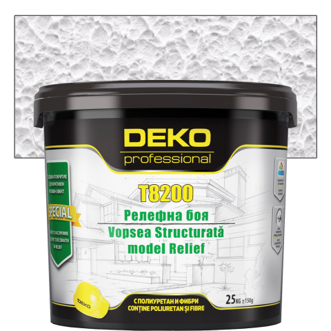 Декоративна релефна мазилка Deko Professional 25 кг, бяла - Фасадни бои