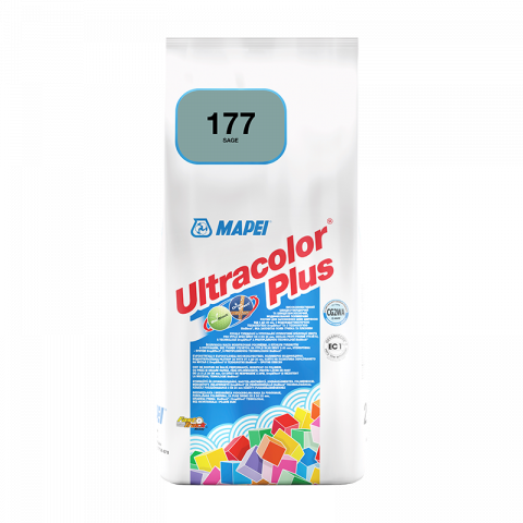 Фугираща смес Mapei Ultracolor Plus 177 Билково зелен, 2 кг - Фугиращи смеси