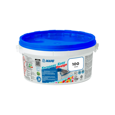 Епоксидна фуга Mapei Kerapoxy Easy Design 100 Бял, 1.5 кг - Фугиращи смеси