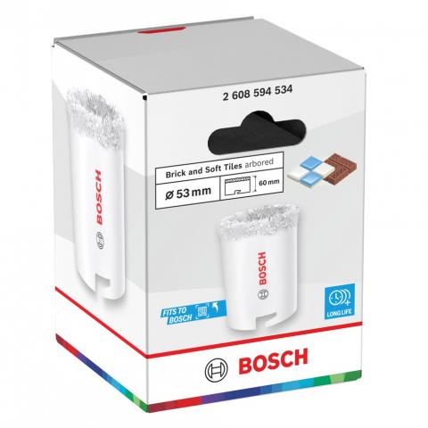 Боркорона Bosch BS 53 мм, снимка 4 - Боркорони за керамика, зидария и камък