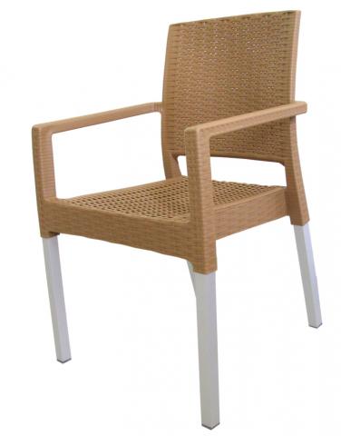 Стол Rattan Lux бежов - Градински мебели