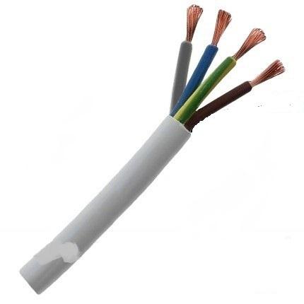 Кабел H05VV-F 4x2.5mm2 бял - Гъвкави кабели с pvc изолация