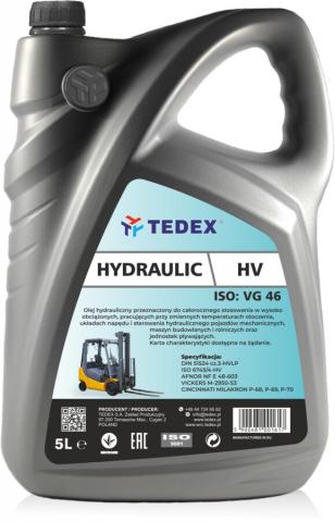 Хидравличнo маслo Tedex HV 46, 5 л - Автопринадлежности