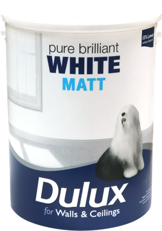Интериорна боя DuluxMatt 5 л брилянтно бяла - Интериорни бои