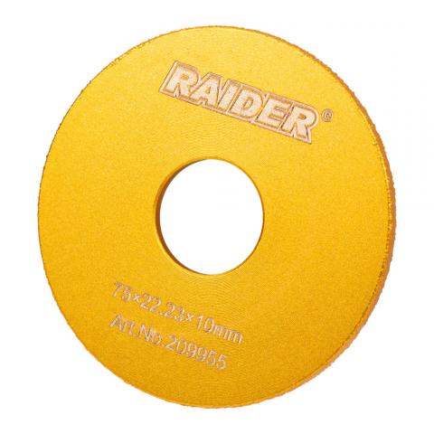 Диамантен диск Raider полукръгло шлайфане 10 мм - Дискове за бормашина и ъглошлайф