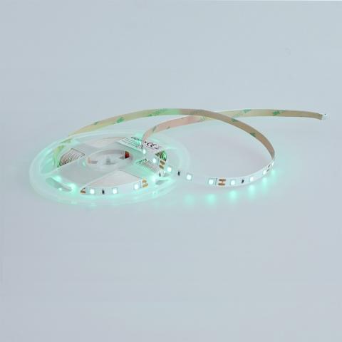 LED лента 2835 Lightex 60бр/м 12V DC 4.8W/m 100lm/W зелена IP20 8мм - 5м - Led ленти и аксесоари